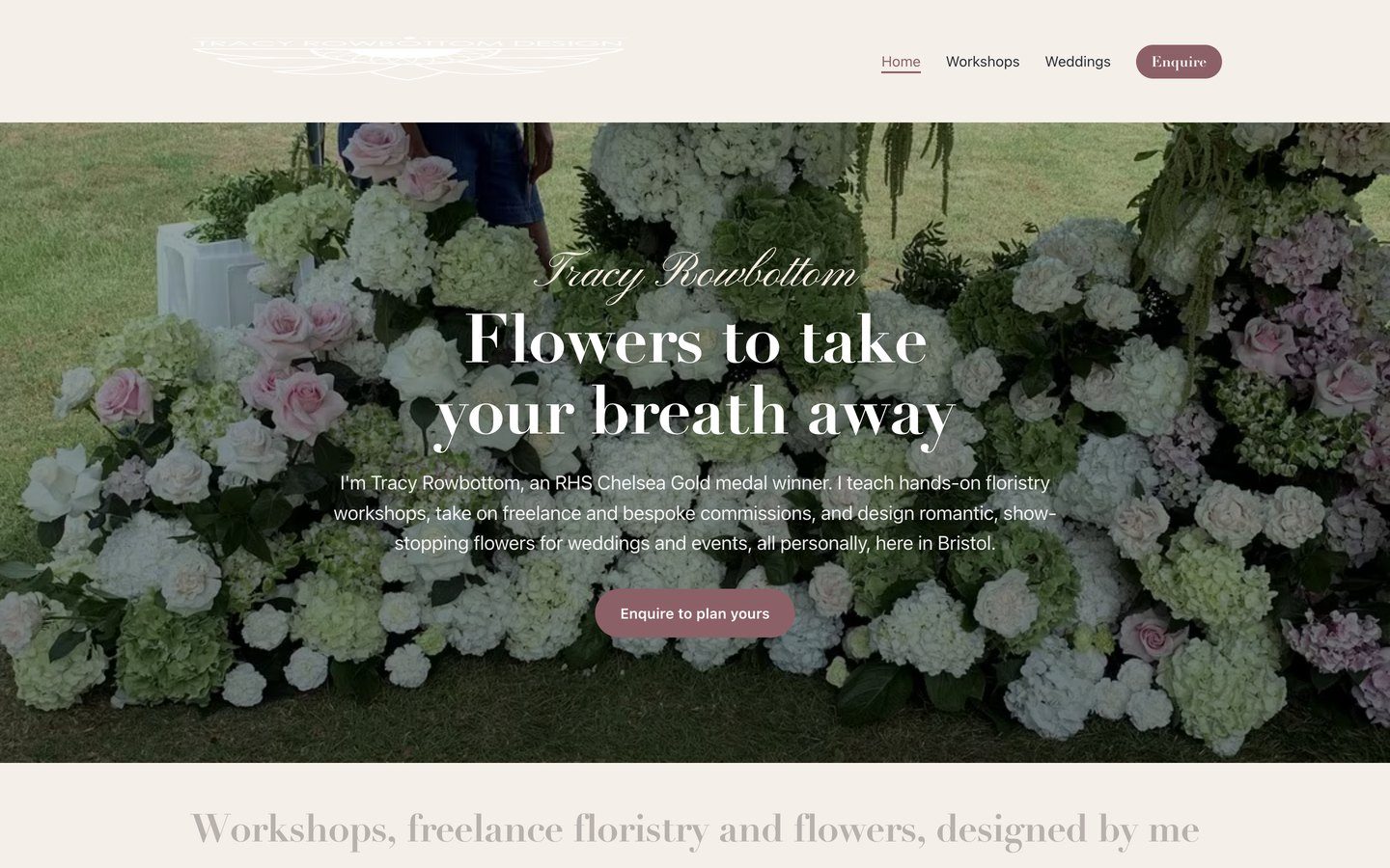 Tracy Rowbottom Design · a site we built